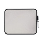MasterVision Magnetic Dry Erase Board, 11 x 14, White Surface, Black Plastic Frame (BVCCLK020402) View Product Image