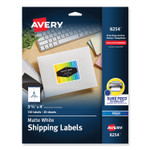 Avery Vibrant Inkjet Color-Print Labels w/ Sure Feed, 3.33 x 4, Matte White, 120/PK (AVE8254) View Product Image