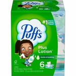 Puffs Plus Lotion Facial Tissue - 2 Ply - 8.20" Width x 8.40" Length - White - 124/Box - (PGC39383) Product Image 