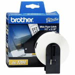 Brother QL Printer DK1204 Multipurpose Labels - 2 1/8" Width x 21/32" Length - Rectangle - Direct Thermal - White - Paper Product Image 