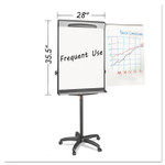 MasterVision Tripod Extension Bar Magnetic Dry-Erase Easel, 69" to 78" High, Black/Silver (BVCEA48062119) View Product Image