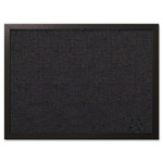 MasterVision Designer Fabric Bulletin Board, 24 x 18, Black Surface, Black MDF Wood Frame (BVCFB0471168) View Product Image