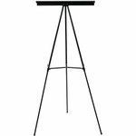 MasterVision 3-leg Display Easel - 25 lb Load Capacity - 63" Height x 28.50" Width x 32" Depth - Tabletop, Floor - Metal, Aluminum, Plastic Product Image 