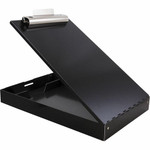 Saunders Redi-Rite Aluminum Storage Clipboard - 8 1/2" x 11" Sheet Size - Aluminum - Black Product Image 