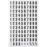 MasterVision Magnetic numbers - Magnetic - 0.75" Height x 0.50" Width - Black - Vinyl Product Image 