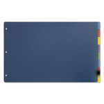 Cardinal Tabloid-Size Poly Index Divider, 8-Tab, 11 x 17, Assorted, 1 Set (CRD84251) View Product Image