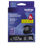 Brother LC107BK Innobella Super High-Yield Ink, 1,200 Page-Yield, Black (BRTLC107BK) View Product Image