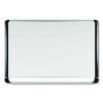 MasterVision Pure Platinum Magnetic Dry Erase Board, 72 x 48, White Surface, Silver/Black Aluminum Frame (BVCMVI270401) View Product Image