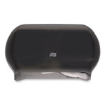 Tork Twin Standard Roll Bath Tissue Dispenser, 12.75 x 5.57 x 8.25, Smoke View Product Image