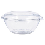 Dart Tamper-Resistant, Tamper-Evident Bowls with Dome Lid, 24 oz, 7" Diameter x 3.1"h, Clear, Plastic, 150/Carton View Product Image