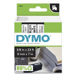 DYMO D1 High-Performance Polyester Removable Label Tape, 0.37" x 23 ft, Black on White View Product Image