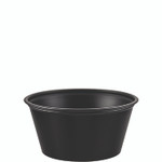 Dart Polystyrene Portion Cups, 3.25 oz, Plastic, Black, 250/Bag, 10 Bags/Carton View Product Image