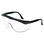 MCR Safety Stratos Safety Glasses, Black Frame, Clear Lens, 12/Box CRWSS110BX (CRWSS110BX) View Product Image