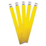 Advantus Crowd Management Wristbands, Sequentially Numbered, 9.75" x 0.75", Yellow, 500/Pack View Product Image