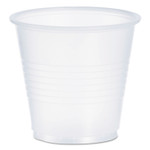 Dart High-Impact Polystyrene Cold Cups, 3.5 oz, Translucent, 100/Pack (DCCY35PK) View Product Image