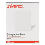 Universal Top-Load Poly Sheet Protectors, Nonglare, Economy, Letter, 200/Box (UNV21127) View Product Image