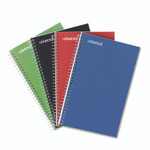 Universal Wirebound Notebook, 3-Subject, Medium/College Rule, Assorted Cover Colors, (120) 9.5 x 6 Sheets, 4/Pack View Product Image