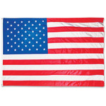 Advantus Heavyweight Nylon Outdoor U.S. Flag - United States - 96" Length x 60" Width - Heavyweight, Grommet, Durable - Nylon, Brass Product Image 