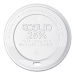 Eco-Products EcoLid 25% Recycled Content Hot Cup Lid, White, Fits 10 oz to 20 oz Cups, 100/Pack, 10 Packs/Carton (ECOEPHL16WR) View Product Image