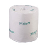 Windsoft Bath Tissue, Septic Safe, Individually Wrapped Rolls, 2-Ply, White, 500 Sheets/Roll, 96 Rolls/Carton (WIN2240B) Product Image 