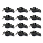 Champion Sports Sports Whistle, Medium Weight, Plastic, Black, Dozen View Product Image