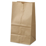 Ross & Wallace Paper Products Grocery Paper Bags, #25 Squat Size, 8.25" x 5.25" x 16.13", Natural, 500/Bundle View Product Image
