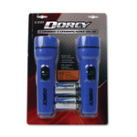 DORCY LED Flashlight Pack, 1 D Battery (Included), Blue, 2/Pack Product Image 