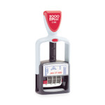 COSCO 2000PLUS Model S 360 Two-Color Message Dater, 1.75 x 1, "Paid," Self-Inking, Blue/Red (COS011033) View Product Image