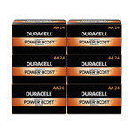 Duracell Power Boost CopperTop Alkaline AA Batteries, 144/Carton (DURMN1500BKD) Product Image 