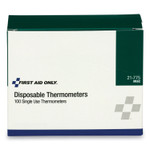 First Aid Only Disposable Forehead Thermometer, Dot-Matrix Phase Change,100/Box View Product Image
