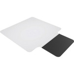 ES ROBBINS Sit or Stand Mat with Lip - Hard Floor36" Width - Lip Size 18" Length x 20" Width - Rectangular - Vinyl, Foam - Clear Product Image 