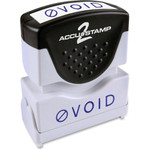 COSCO Shutter Stamp - Message Stamp - VOID - 0.50" Impression Width - 20000 Impression(s) - Blue Product Image 