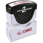 COSCO SCANNED Message Stamp - Message Stamp - SCANNED - 0.50" Impression Width - Red - Rubber Product Image 