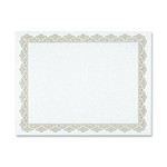 Geographics Blank Award Parchment Certificates - 24 lb Basis Weight - 8.5" Width x 11" Length - Inkjet, Laser Compatible - Gold with Gold Border - Parchment Paper Product Image 