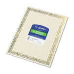 Geographics Foil Stamped Award Certificates, 8.5 x 11, Gold Serpentine with White Border, 12/Pack (GEO44407) View Product Image