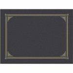 Geographics A4, Letter Recycled Certificate Holder - 8 19/64" x 11 45/64" , 8 1/2" x 11" , 8" x 10" - Metallic Gray - Embossed - 30% Recycled Product Image 