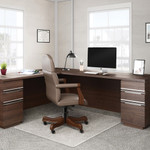 Deflecto RollaMat for Carpet - Carpeted Floor - 60" Length x 46" Width - Vinyl - Clear Product Image 