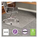 deflecto ExecuMat All Day Use Chair Mat for High Pile Carpet, 46 x 60, Rectangular, Clear View Product Image