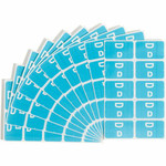 Smead AlphaZ ACCS Color-Coded Labels - D - x 1" Width x 1 5/8" Length - Light Blue - Laminated - 10 / Sheet Product Image 