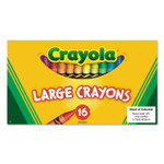 Crayola Large Crayons, Lift Lid Box, 16 Colors/Box (CYO520336) View Product Image
