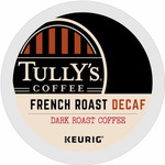 Tully's K-Cup French Roast Decaf Coffee - Compatible with Keurig Brewer - Dark - 24 K-Cup - K-Cup - French Roast Decaf Product Image 