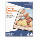 Epson Premium Photo Paper, 10.4 mil, 8.5 x 11, High-Gloss White, 50/Pack View Product Image