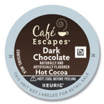 Caf Escapes Dark Chocolate Hot Cocoa K-Cups, 24/Box, 4 Box/Carton (GMT6802CT) View Product Image