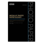 Epson Professional Media Metallic Gloss Photo Paper, 5.5 mil, 13 x 19, White, 25/Pack (EPSS045590) View Product Image
