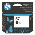 HP 67, (3YM56AN) Black Original Ink Cartridge View Product Image