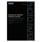 Epson Professional Media Metallic Luster Photo Paper, 5.5 mil, 13 x 19, White, 25/Pack (EPSS045597) View Product Image