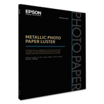 Epson Professional Media Metallic Luster Photo Paper, 5.5 mil, 17 x 22, White, 25/Pack (EPSS045598) View Product Image