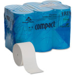 Compact Coreless Recycled Toilet Paper - 2 Ply - 4.05" Width x 3.85" Length - 1500 Sheets/Roll - 5.75" Roll Diameter - White Product Image 
