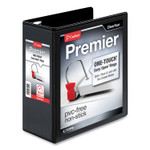 Cardinal Premier Easy Open ClearVue Locking Slant-D Ring Binder, 3 Rings, 4" Capacity, 11 x 8.5, Black (CRD10341) View Product Image