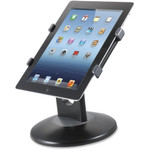 Kantek Adjustable Tablet Stand with Swivel Base - Horizontal, Vertical - 7.5" Height x 7.5" Width x 2.5" Depth - ABS Plastic - Black Product Image 